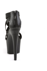 Pleaser ADORE-769 Platform Sandal in Black Faux Leather