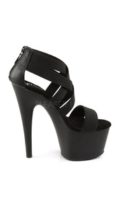 Pleaser ADORE-769 Platform Sandal in Black Faux Leather