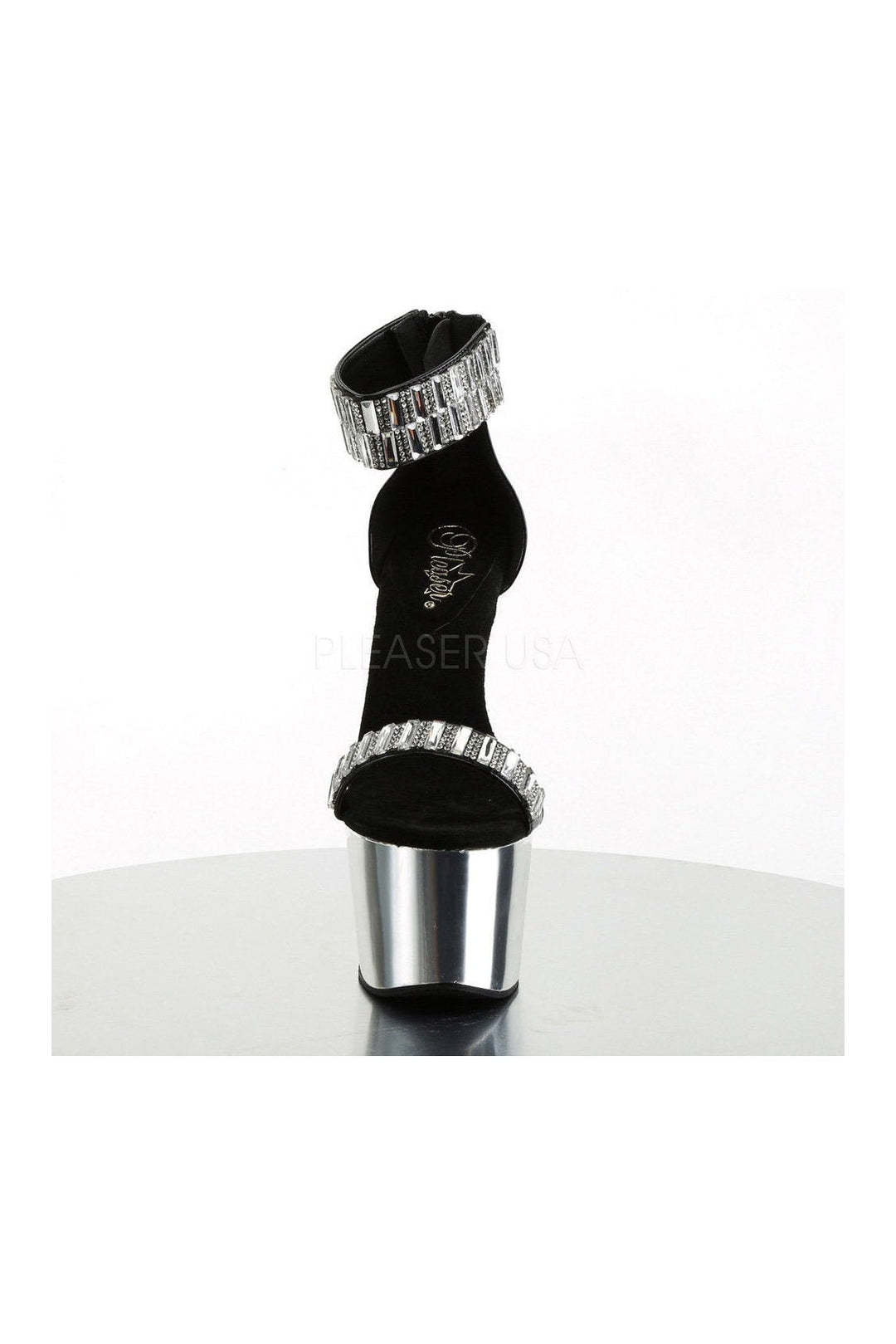 Pleaser ADORE-769RS Platform Sandal in Black Patent