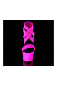 Pleaser ADORE-769UV Exotic Platform Sandal in Fuchsia Faux Leather