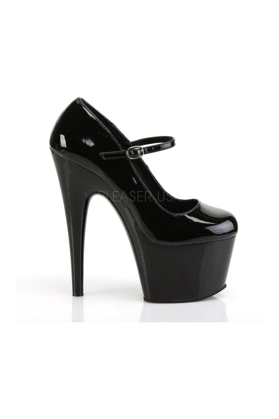 Pleaser ADORE-787 Pumps in Black Patent