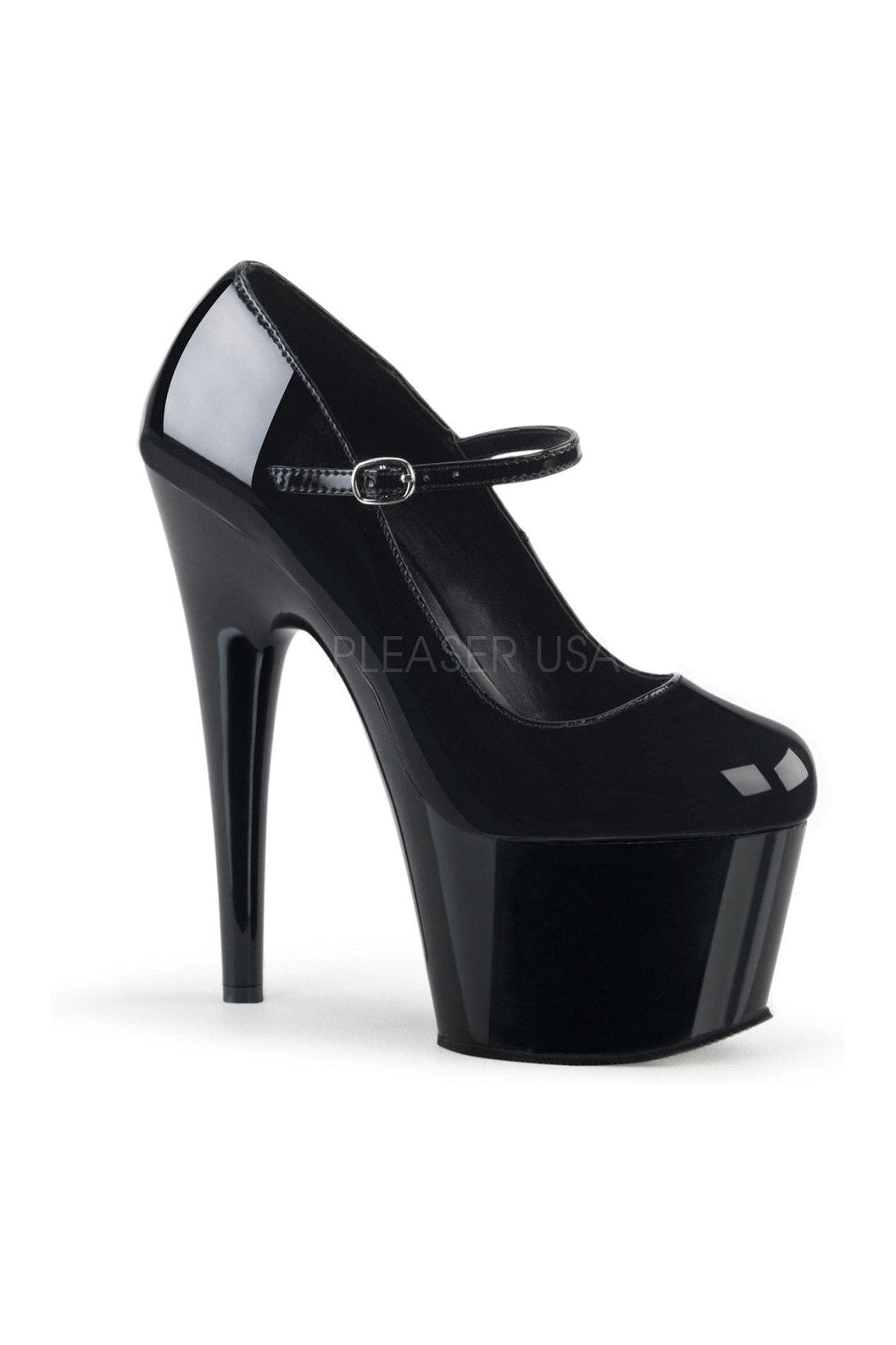 Pleaser Black Mary Janes Platform Stripper Shoes | Buy at Sexyshoes.com