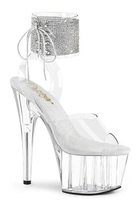 Pleaser ADORE-791-2RS Exotic Sandal in Clear Vinyl from SexyShoes.com