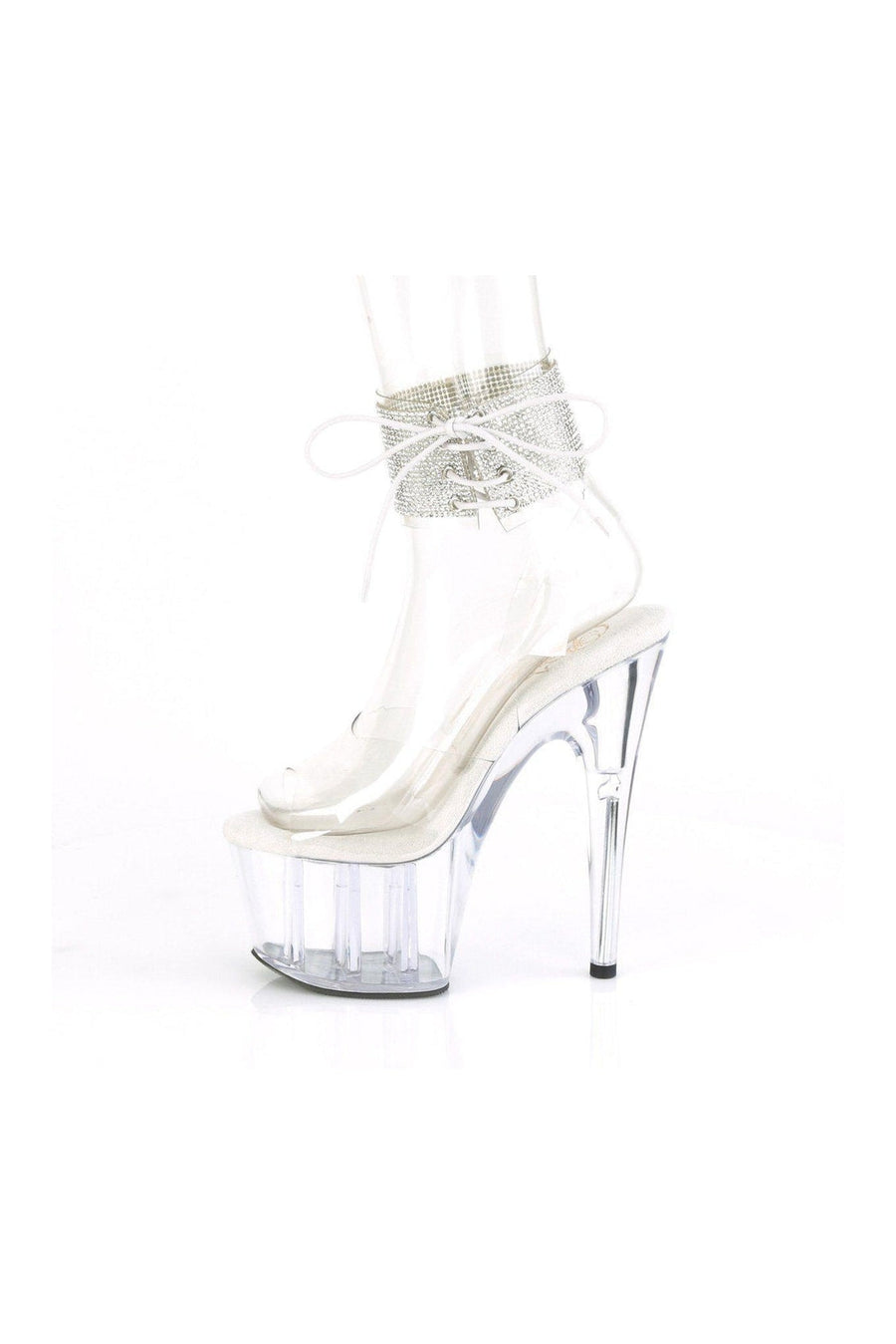 Pleaser ADORE-791-2RS Exotic Sandal in Clear Vinyl