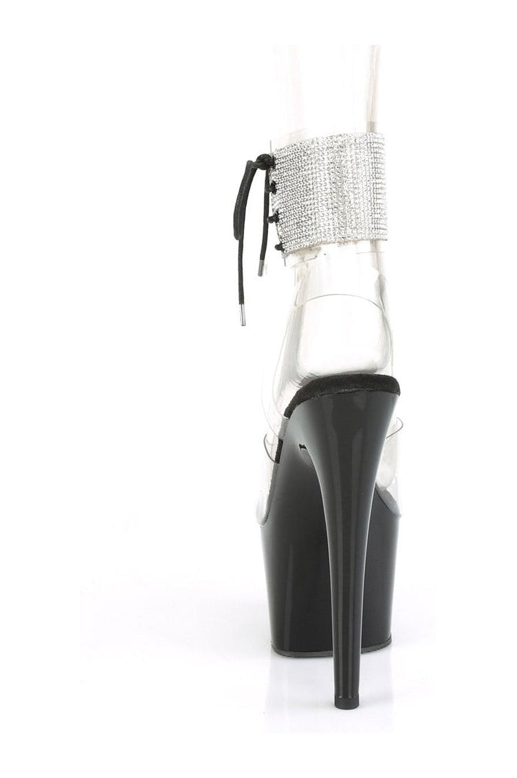 Pleaser ADORE-791-2RS Exotic Sandal in Clear Vinyl