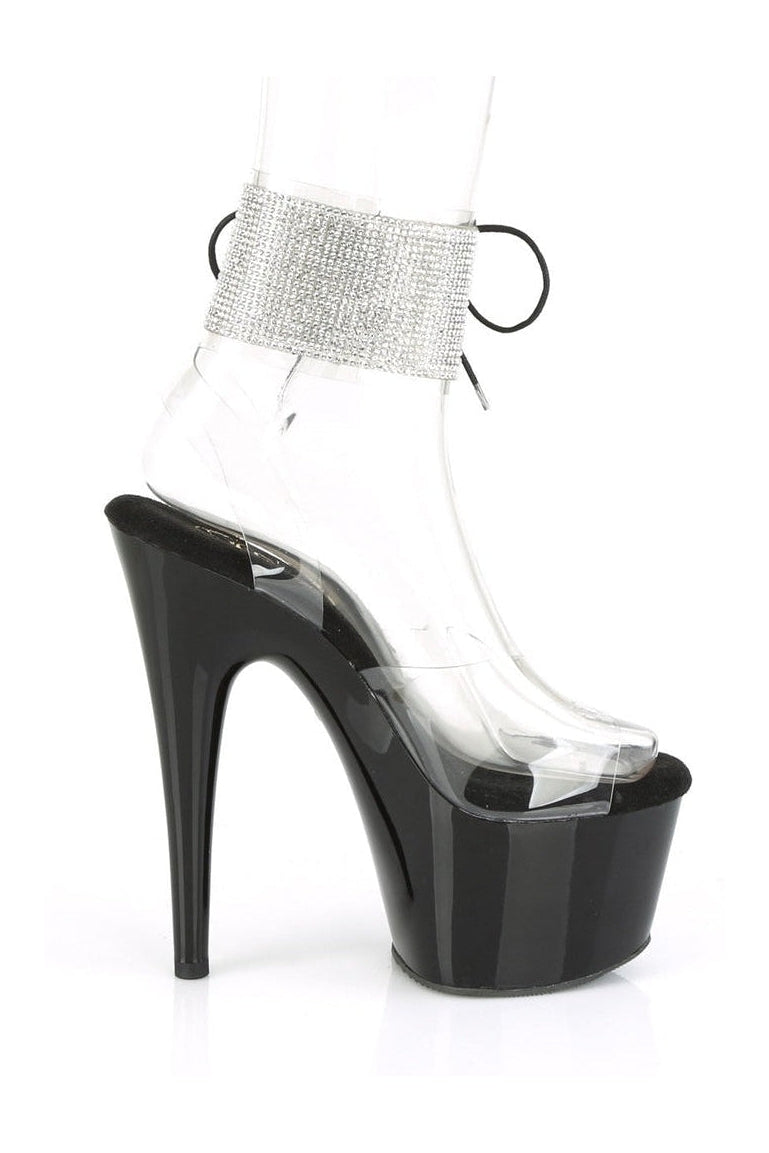 Pleaser ADORE-791-2RS Exotic Sandal in Clear Vinyl