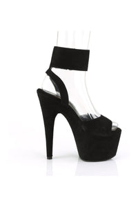 Pleaser ADORE-791FS Exotic Platform Sandal in Black Faux Leather