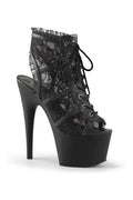 ADORE-796LC Platform Boot  | Black Faux Leather