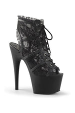 ADORE-796LC Platform Boot  | Black Faux Leather
