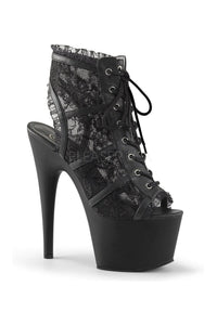 Pleaser ADORE-796LC Platform Boot in Black Faux Leather from SexyShoes.com
