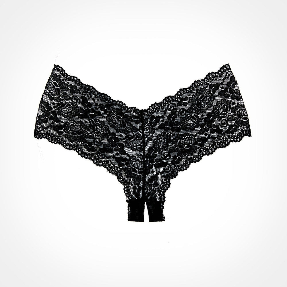 Adore Lingerie Adore Candy Apple Panty in Black  from SexyShoes.com