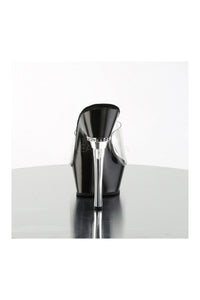 Pleaser ALLURE-601 Platform Sandal in Black Vinyl