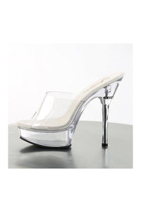 Pleaser ALLURE-601 Platform Sandal in Clear Vinyl