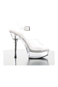 Pleaser ALLURE-608 Platform Sandal in Clear Vinyl