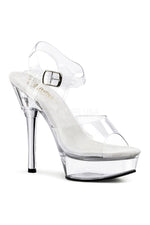 ALLURE-608 Platform Sandal  | Clear Vinyl