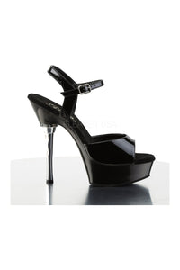 Pleaser ALLURE-609 Platform Sandal in Black Patent