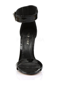 Pleaser AMUSE-10 Sandal in Black Patent