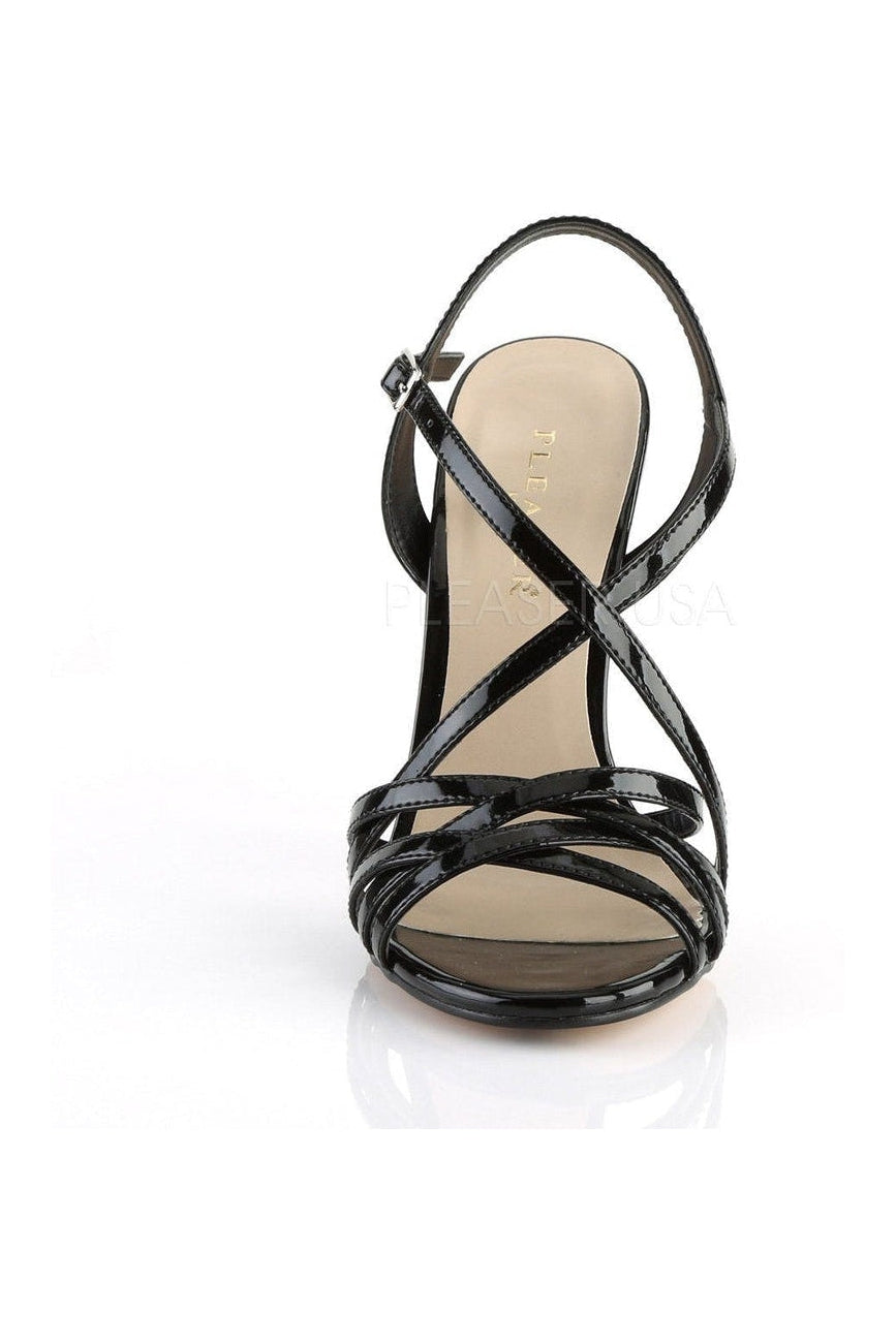 AMUSE-13 Sandal | Black Patent-Pleaser-Sandals-SEXYSHOES.COM