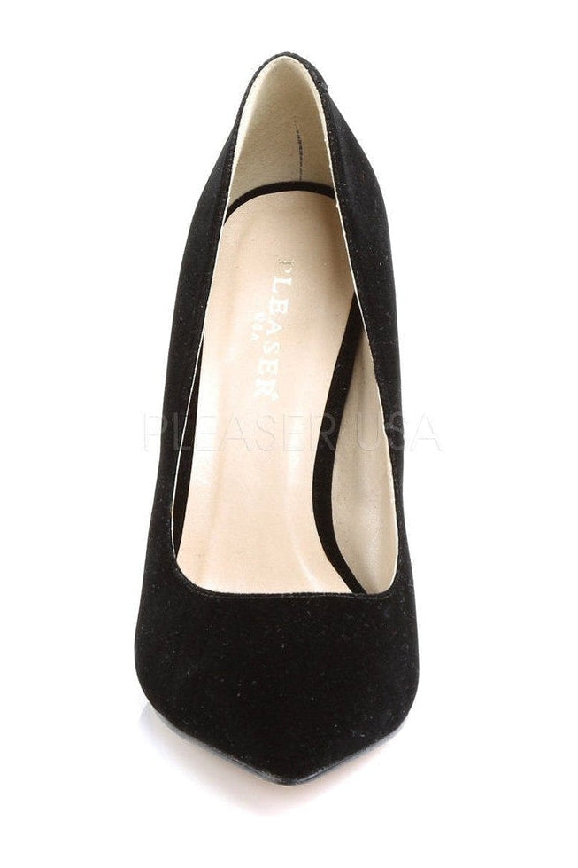 AMUSE-20 Pump | Black Fabric-Pleaser-Pumps-SEXYSHOES.COM