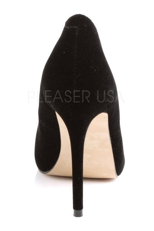 Pleaser AMUSE-20 Pump in Black Fabric