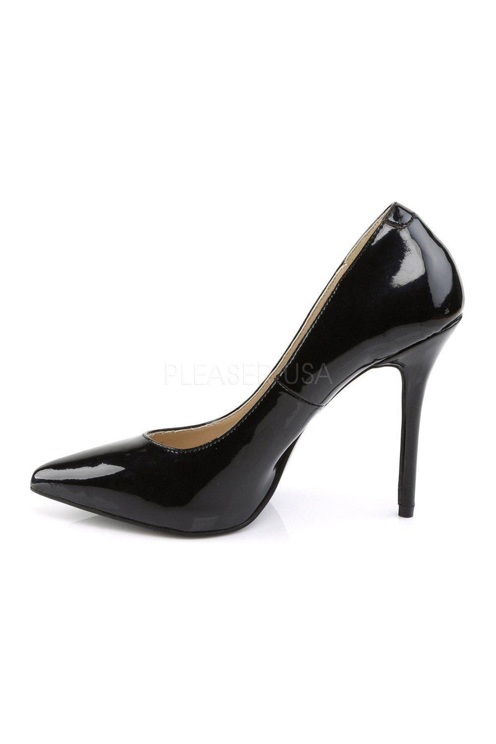 Pleaser AMUSE-20 Pump in Black Patent