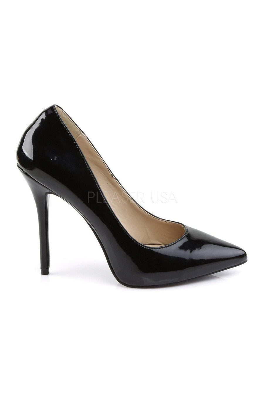 Pleaser AMUSE-20 Pump in Black Patent