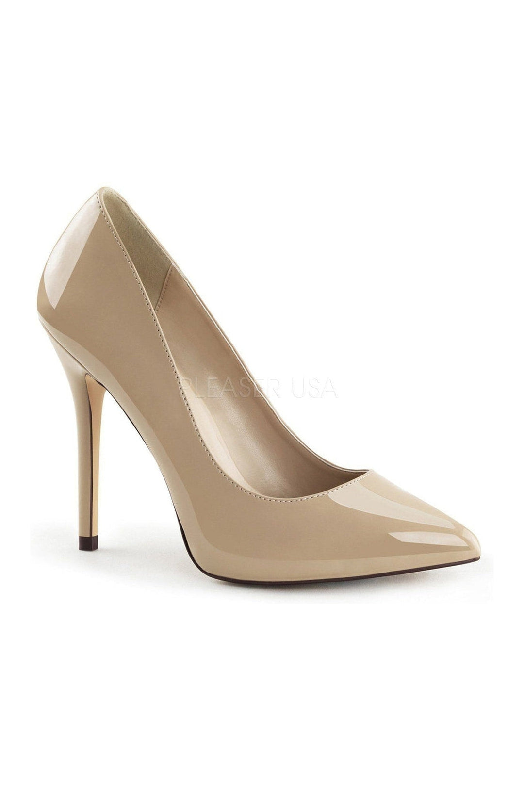 Pleaser AMUSE-20 Pump in Bone Patent from SexyShoes.com