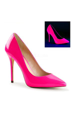 AMUSE-20 Pump  | Neon Hot Pink Patent