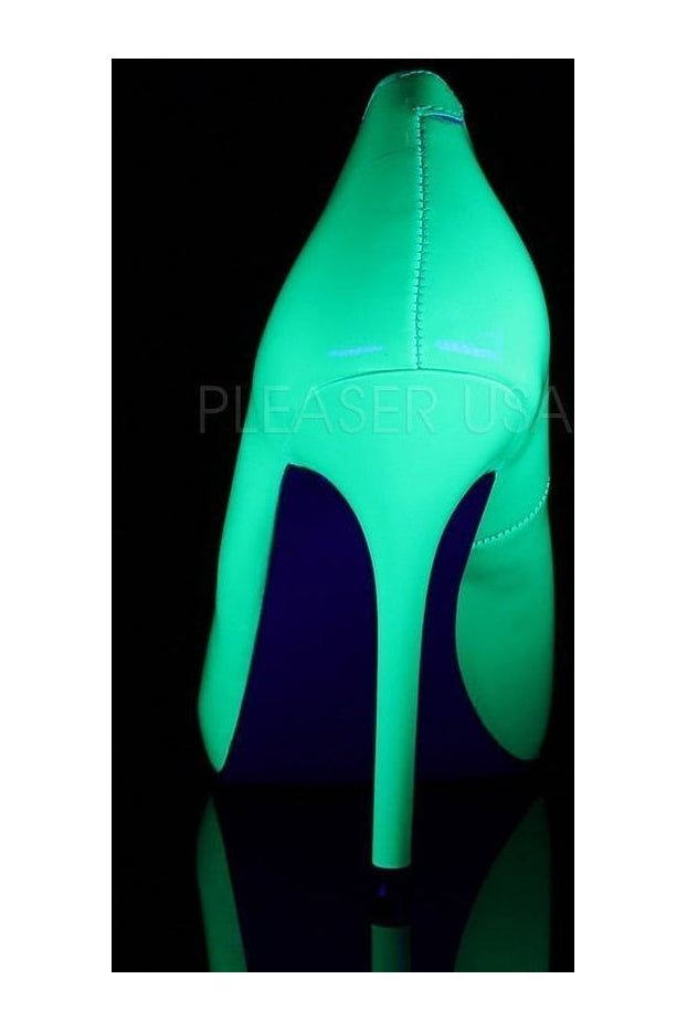 Pleaser AMUSE-20 Pump in Green Patent