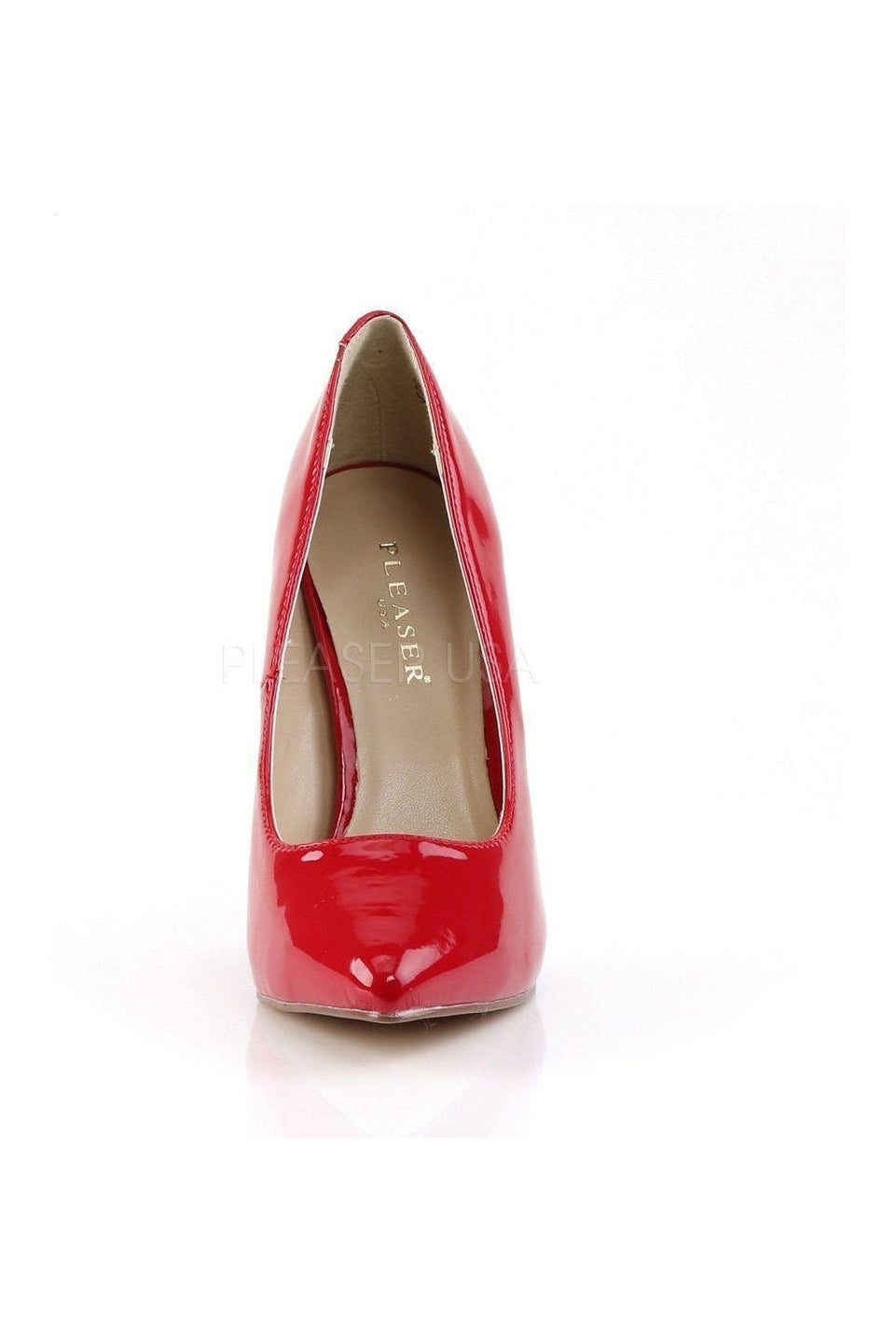 Pleaser AMUSE-20 Pump in Red Patent