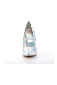 Pleaser AMUSE-20 Pump in Silver Faux Leather