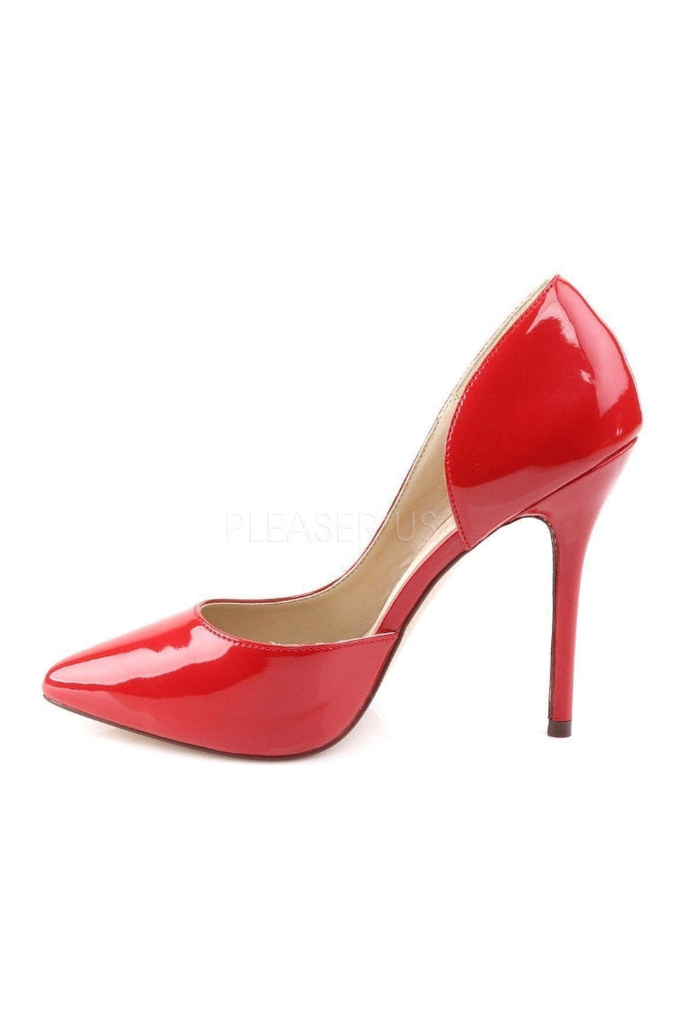 AMUSE-22 Pump | Red Patent-Pleaser-D'Orsays-SEXYSHOES.COM