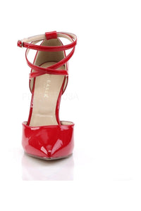 Pleaser AMUSE-25 Pump in Red Patent
