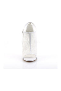 Fabulicious AMUSE-56 Bootie in Ivory Fabric