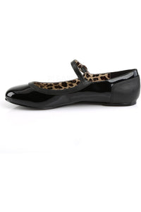 Pleaser Pink Label ANNA-02 Flat in Black Patent