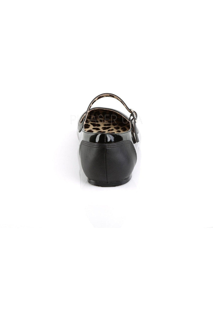 Pleaser Pink Label ANNA-02 Flat in Black Patent