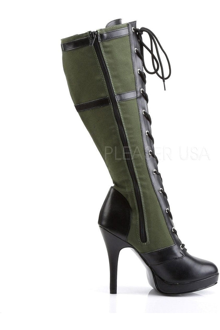 ARENA-2022 Knee Boot | Black Canvas-Funtasma-Knee Boots-SEXYSHOES.COM
