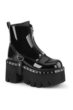 ASHES-100 Ankle Boot | Black Patent