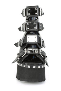 Demonia ASHES-70 Ankle Boot in Hologram Faux Leather