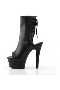 Pleaser ASPIRE-1018 Platform Boot in Black Faux Leather