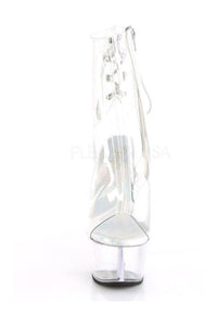 Pleaser ASPIRE-1018C Platform Boot in Clear Vinyl