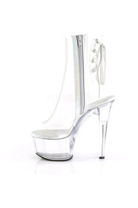 Pleaser ASPIRE-1018C Platform Boot in Clear Vinyl