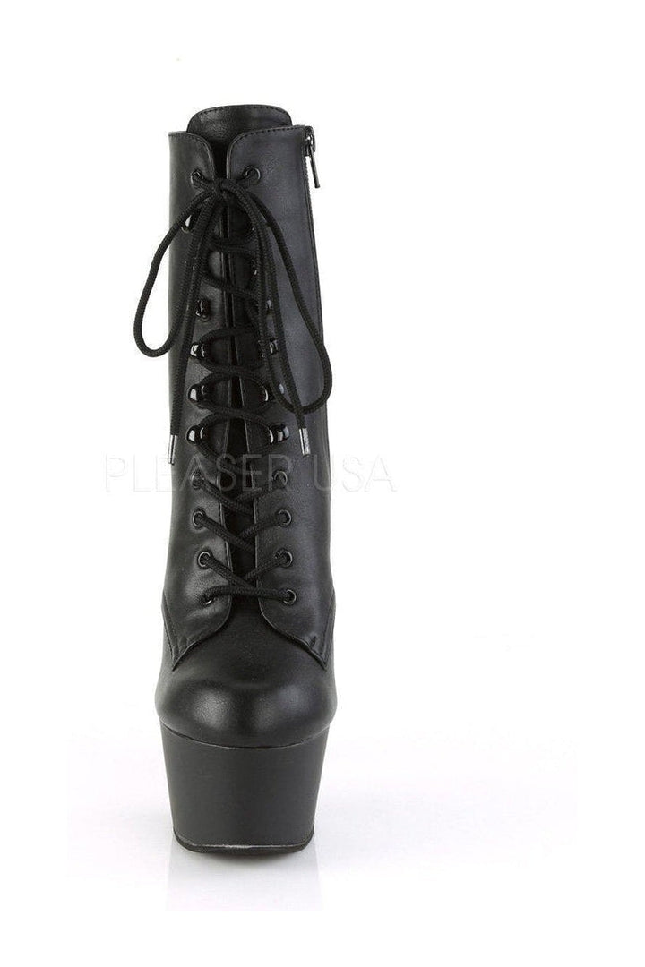 ASPIRE-1020 Platform Boot  | Black Faux Leather