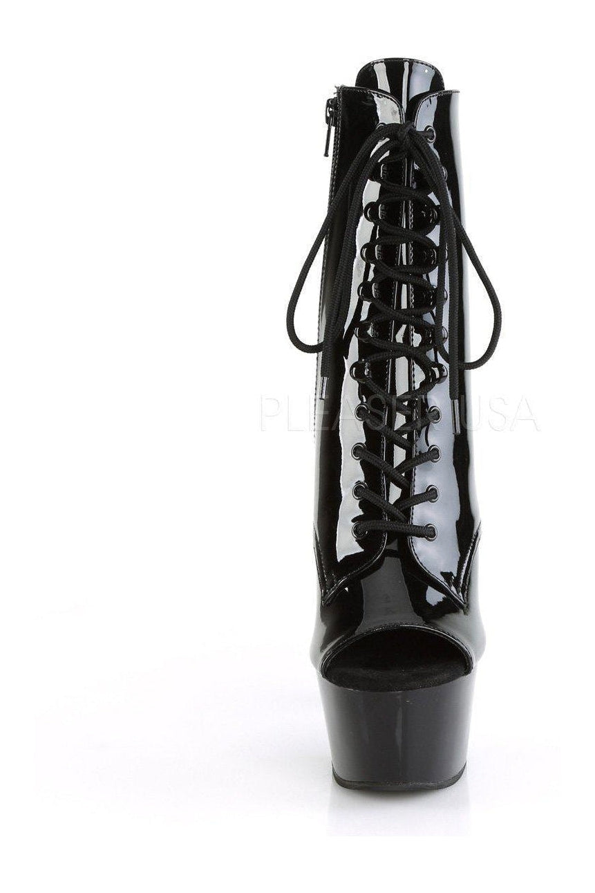 ASPIRE-1021 Platform Ankle Boot | Black Patent-Pleaser-SEXYSHOES.COM