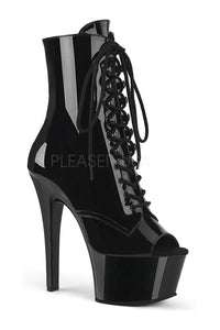Pleaser ASPIRE-1021 Platform Ankle Boot in Black Patent from SexyShoes.com