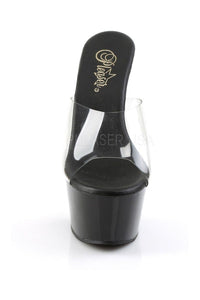 Pleaser ASPIRE-601 Platform Slide in Black Vinyl