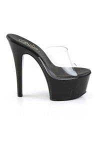 Pleaser ASPIRE-601 Platform Slide in Black Vinyl