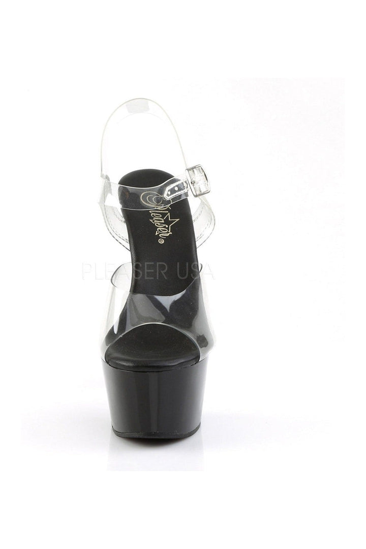 ASPIRE-608 Platform Sandal  | Black Vinyl