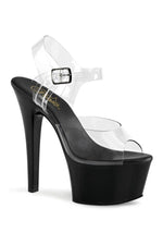 ASPIRE-608 Platform Sandal  | Black Vinyl