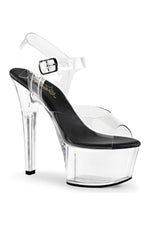 ASPIRE-608 Platform Sandal  | Black Vinyl